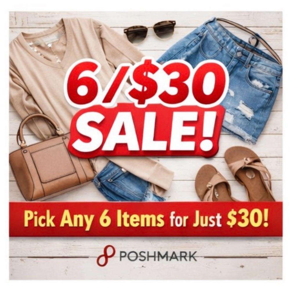 Whole shop!!! Mix any 6 items to a bundle for $30!